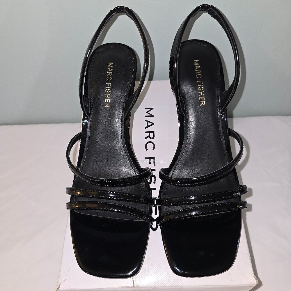 Marc Fisher mf Nalina Heeled Sandal in Black, Size 8M